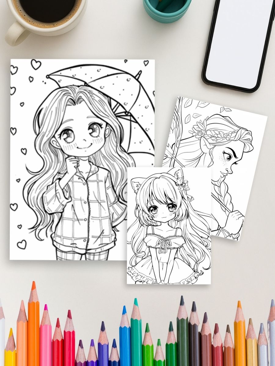 Princess Power – 500 Girls & Teens Coloring Pages - Image 4