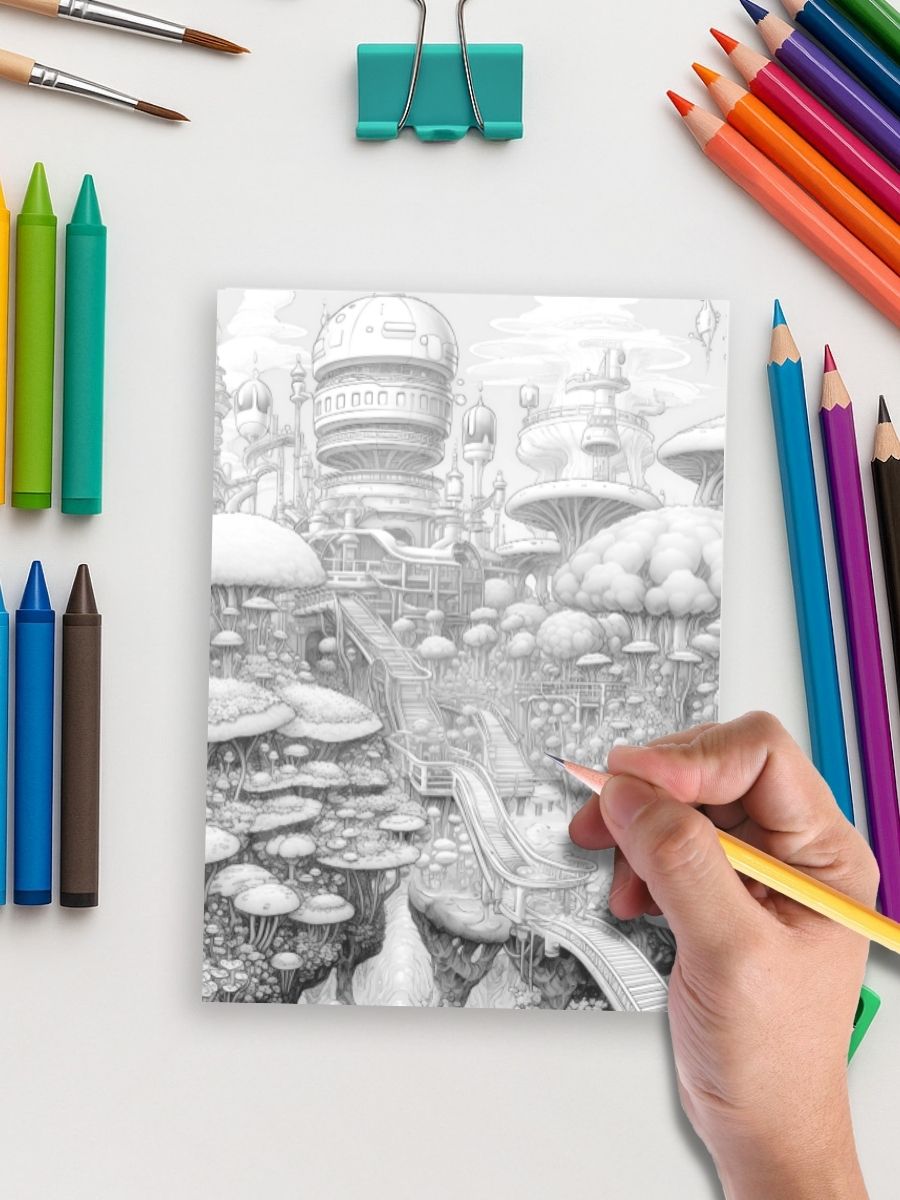 Tomorrow’s Fairyland – 100 Futuristic Fairy House Pages - Image 4